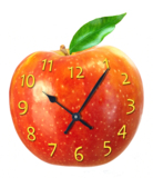 apple_clock_fruit_time_food_di