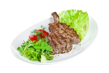 food_roast_veal_isolated_white